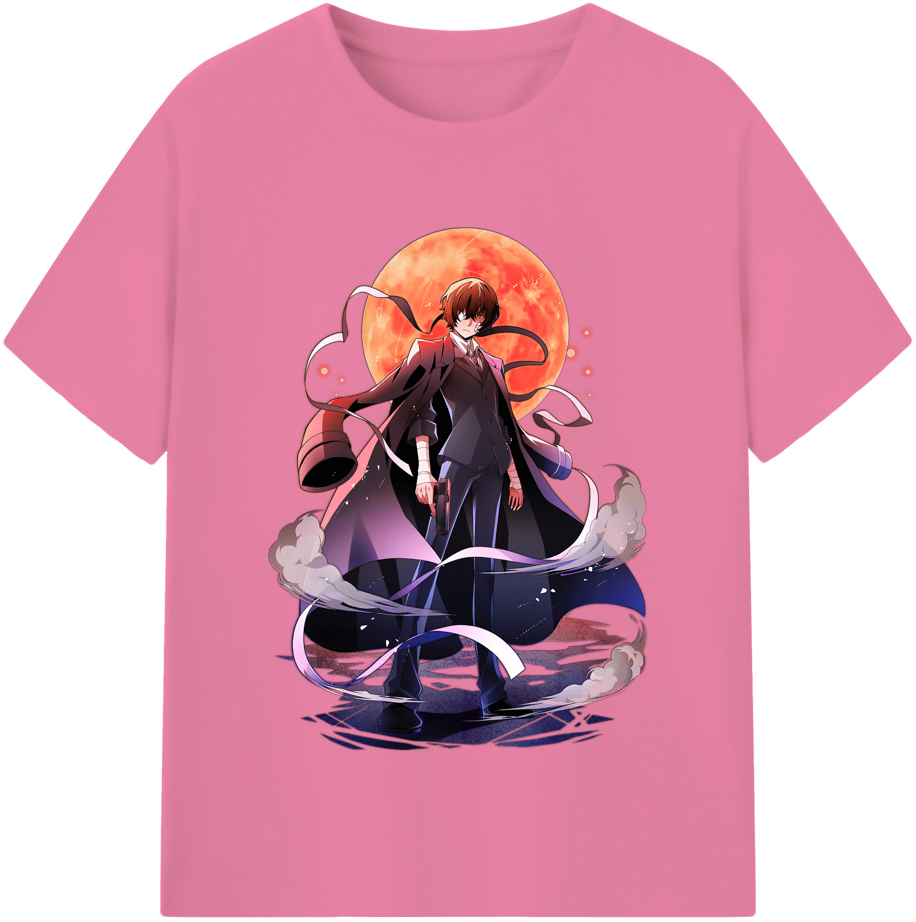 （画像用） 文豪ストレイドッグス Bungo Stray Dogs 綿100％半袖Tシャツ（フロントプリント）